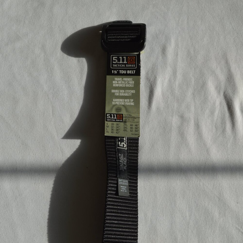 5.11 Men's Black Mesh Tactical Belt